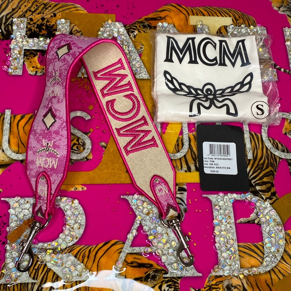 MCM VINTAGE JAQUARD PURSE STRAP - Picture 5 of 6